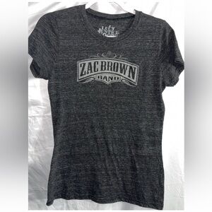Zac brown top Women's Gray T-Shirt medium